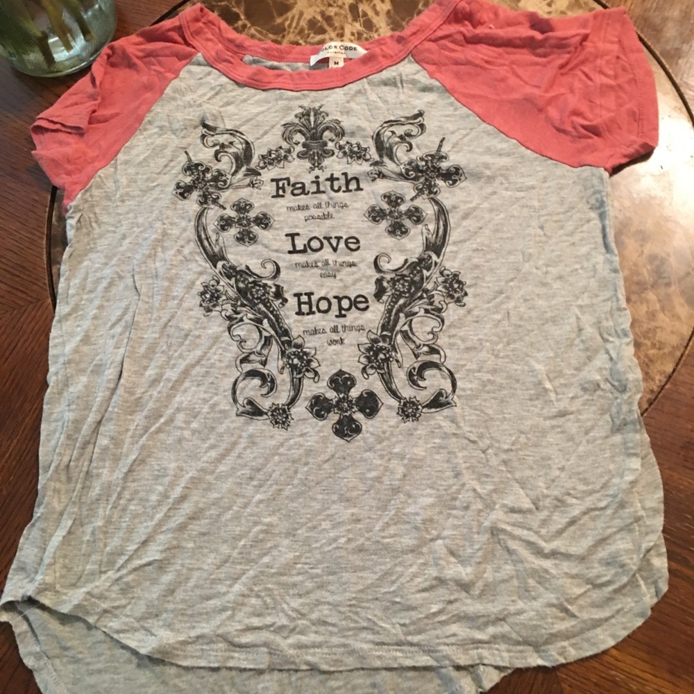 Faith, Love, Hope Color Code Collection shirt